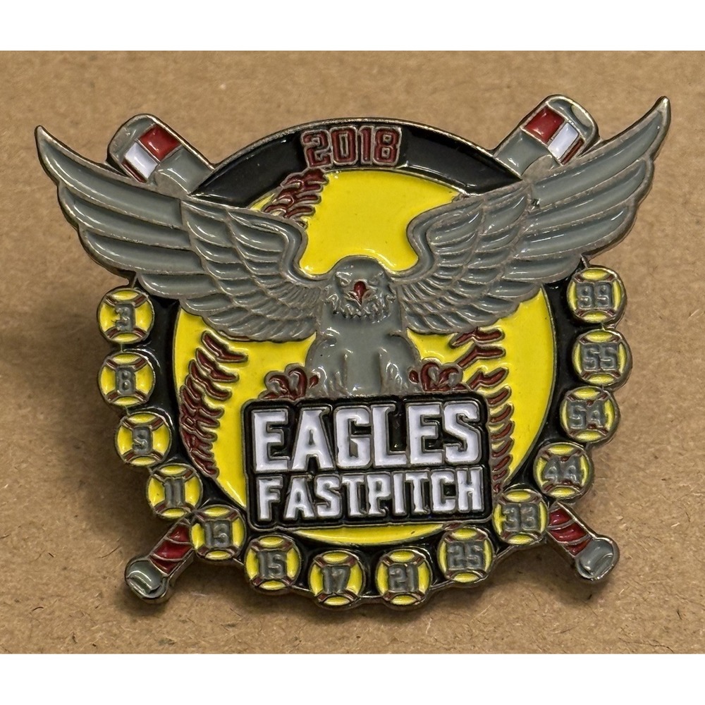Eagles 2018 Fastpitch Softball Memorabilia Sports Girl Women Lapel Trading Pin